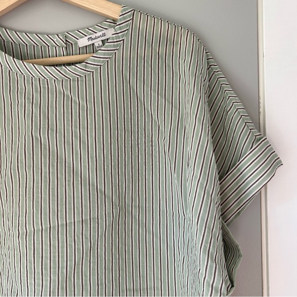 Madewell cropped boxy blouse - Picture 4 of 6